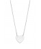 COLLIER COEUR OR BLANC