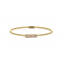 BRACELET OR JAUNE SAPHIR ROSE & DIAMANTS