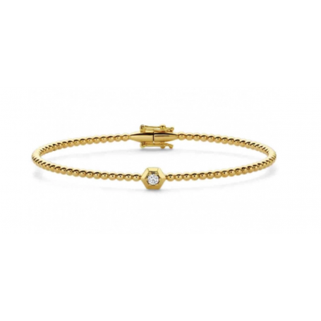 BRACELET OR JAUNE & DIAMANT