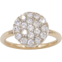 BAGUE OR ROSE & DIAMANTS