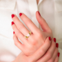 BAGUE OR BLANC & DIAMANTS ONE MORE