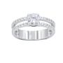 BAGUE OR BLANC & DIAMANTS