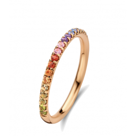 BAGUE OR ROSE ONE MORE MULTICOLORE