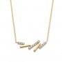COLLIER OR JAUNE & DIAMANTS