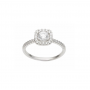BAGUE OR BLANC & ZIRCONIUM
