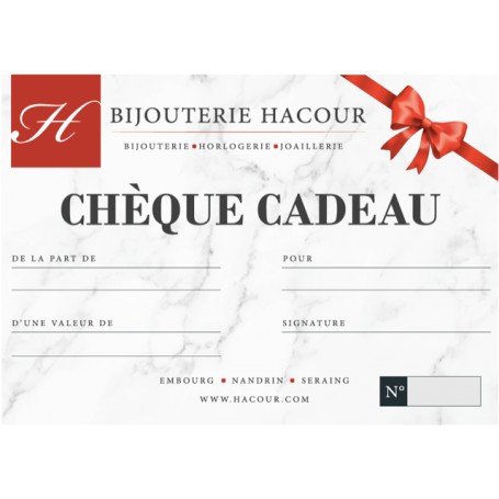 CHEQUE CADEAU - Valeur 50EUR