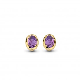 BOUCLES OR JAUNE AMETHYSTE ONE MORE