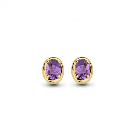 BOUCLES OR JAUNE AMETHYSTE ONE MORE