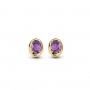 BOUCLES OR JAUNE AMETHYSTE ONE MORE