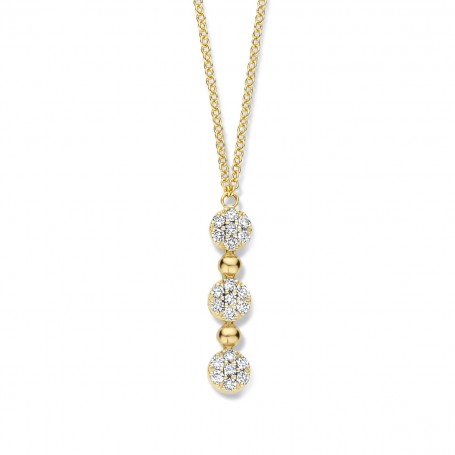 COLLIER OR BLANC DIAMANTS ONE MORE
