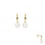 BOUCLES OR JAUNE & Perle