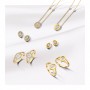 BOUCLES D'OREILLES OR JAUNE DIAMANTS