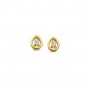 BOUCLES D'OREILLES OR JAUNE DIAMANTS